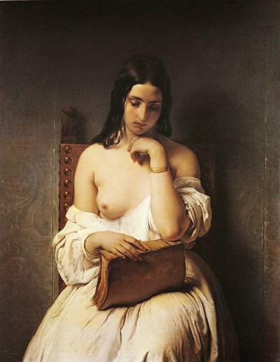 The Meditation by Francesco Hayez